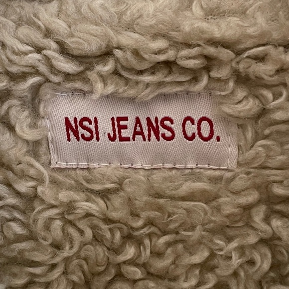Y2K 2000s Gilmore girls Sherpa corduroy jacket button quilted interior fur trim - Picture 3 of 11